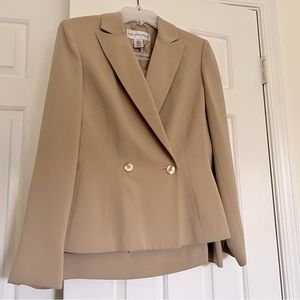 Jones New York Taupe Women’s Skirt Suit w/ Blazer & Skirt - Size 6